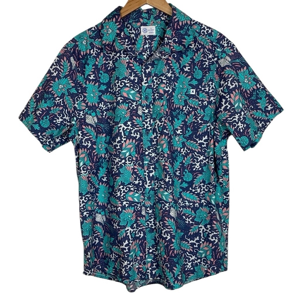Hurley Tropical Print Men's Short Sleeve Shirt